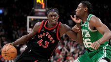 Siakam&#8217;s force helps Raptors take overtime win from shorthanded Celtics