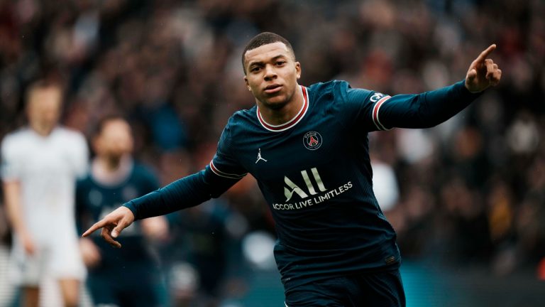 PSG's Kylian Mbappe. (Thibault Camus/AP)