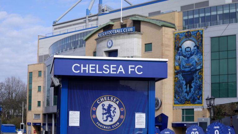 A view of Chelsea football club's Stamford Bridge stadium. (Kirsty Wigglesworth/AP)