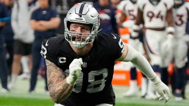 I'm not gonna take a day for granted': Maxx Crosby celebrates sobriety,  signs 4-year extension with Raiders - The Athletic