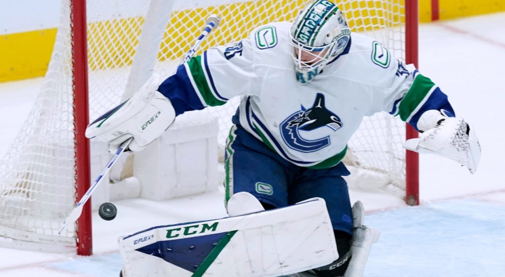 Thatcher Demko wants to be the starting goalie for the Canucks this year