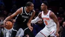 Durant scores 53 points, Nets edge Knicks as Irving watches