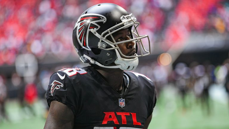 Atlanta Falcons receiver Calvin Ridley. (Rich von Biberstein/Icon Sportswire)