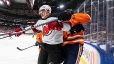 Oilers extend winning streak by doubling up Devils