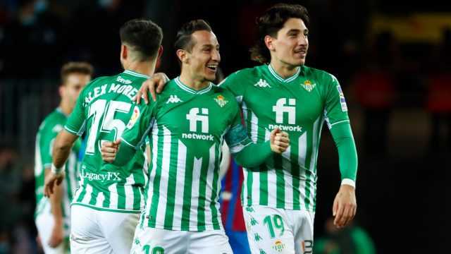 Hector Bellerin of Real Betis during the La Liga match between Real Betis  and CA Osasuna