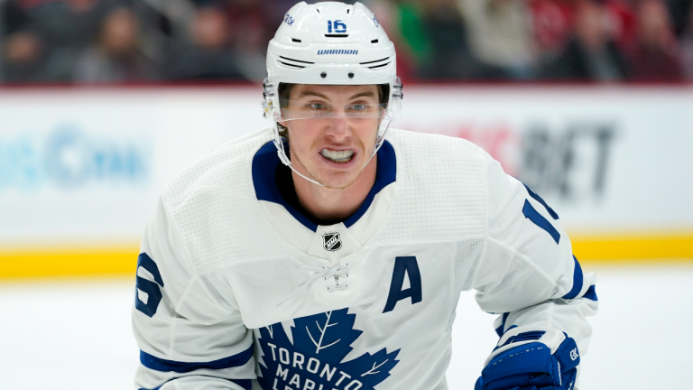 Toronto Maple Leafs forward Mitchell Marner. (AP/file)