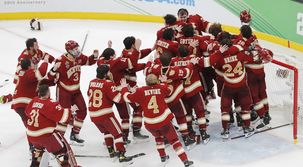 Denver Beats Minnesota State In Men's NCAA Hockey For Record-tying ...