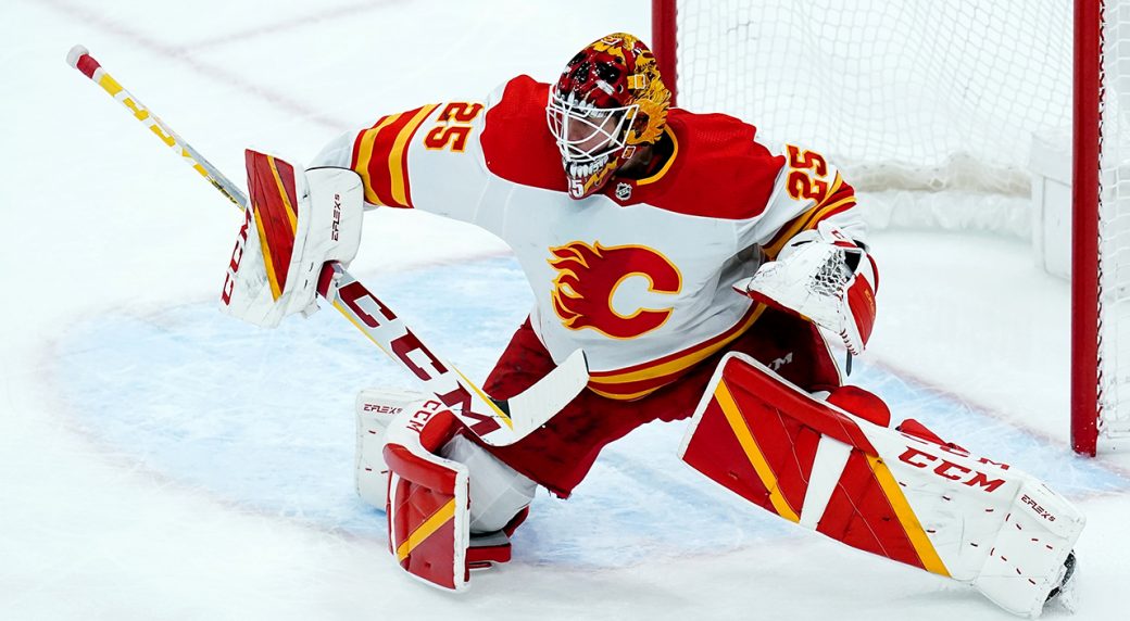 Calgary Flames Jacob Markstrom 25 Away 2022 Stanley Cup Final