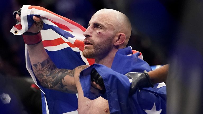 UFC featherweight fighter Alexander Volkanovski. (John Locher/AP)