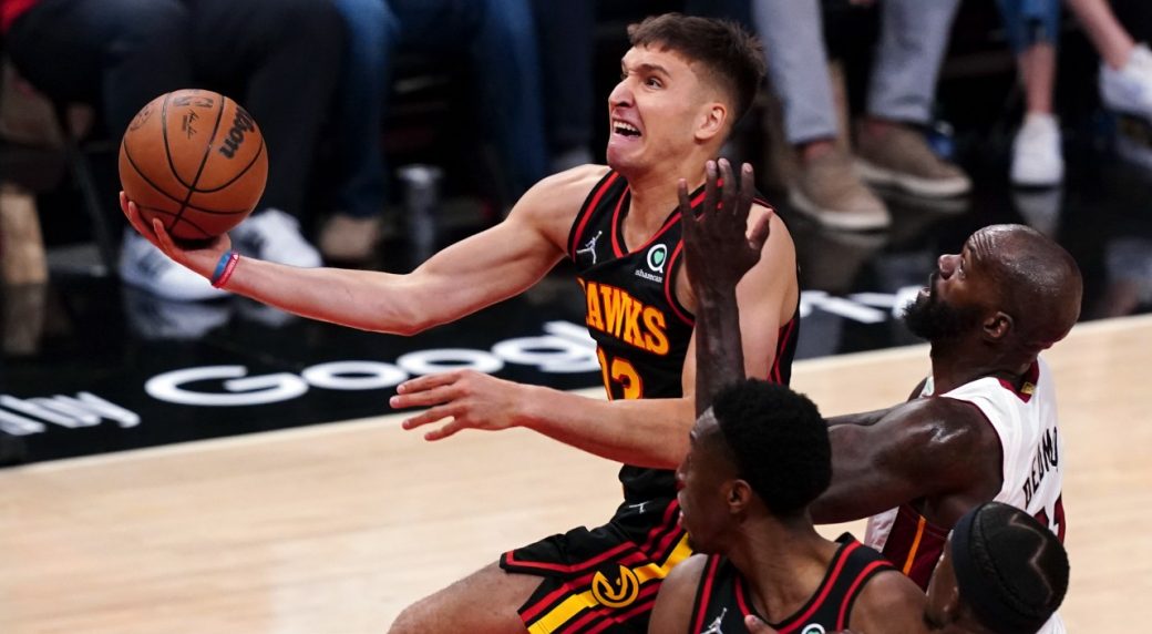 Hawks' Bogdan Bogdanovic out for Game 5 vs. Heat with knee injury