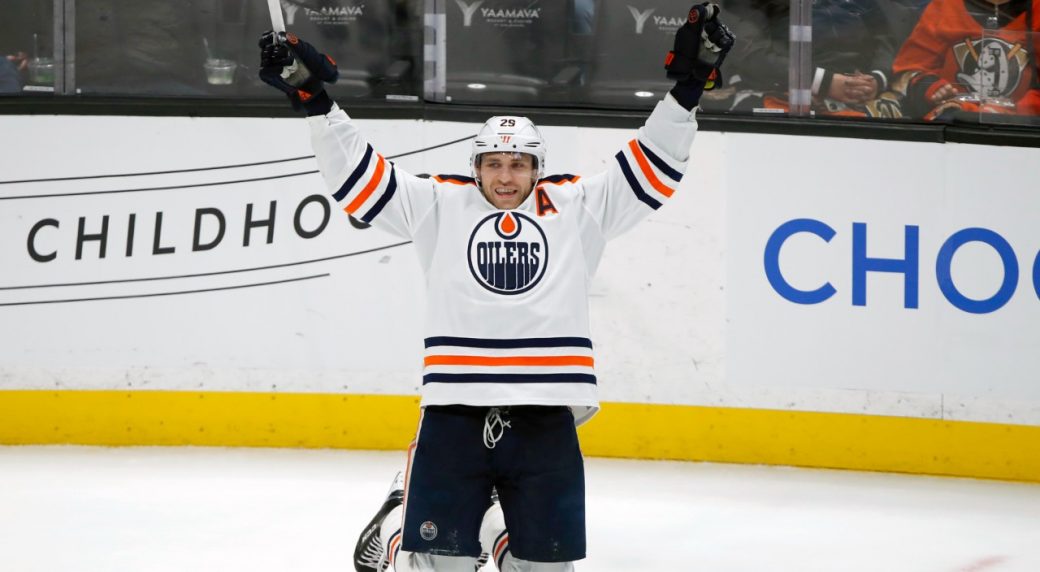 Draisaitl reaches 50-goal and 100-point marks as Oilers down Geese