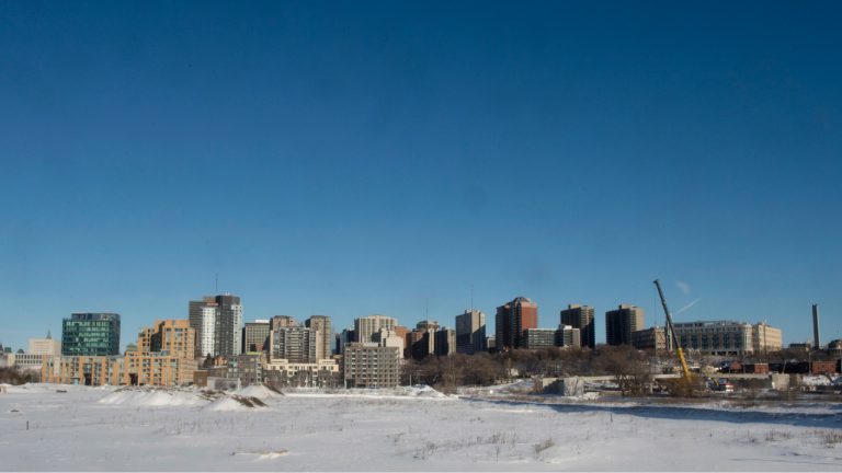 The Ottawa skyline is seen behind Lebreton Flats Thursday January 21, 2016 in Ottawa. (Adrian Wyld/CP)