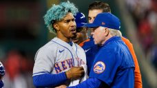 Benches, bullpens clear after Nationals pitch hits Mets&#8217; Lindor