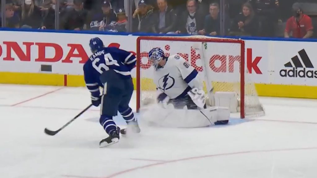 Victor Hedman tucks in a sweet backhander for OT winner 