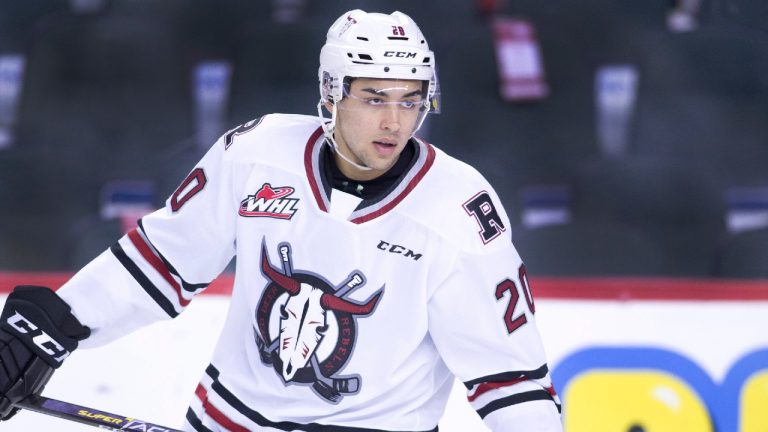 Arshdeep Bains during his tenure with the Red Deer Rebels. (Larry MacDougal/CP)