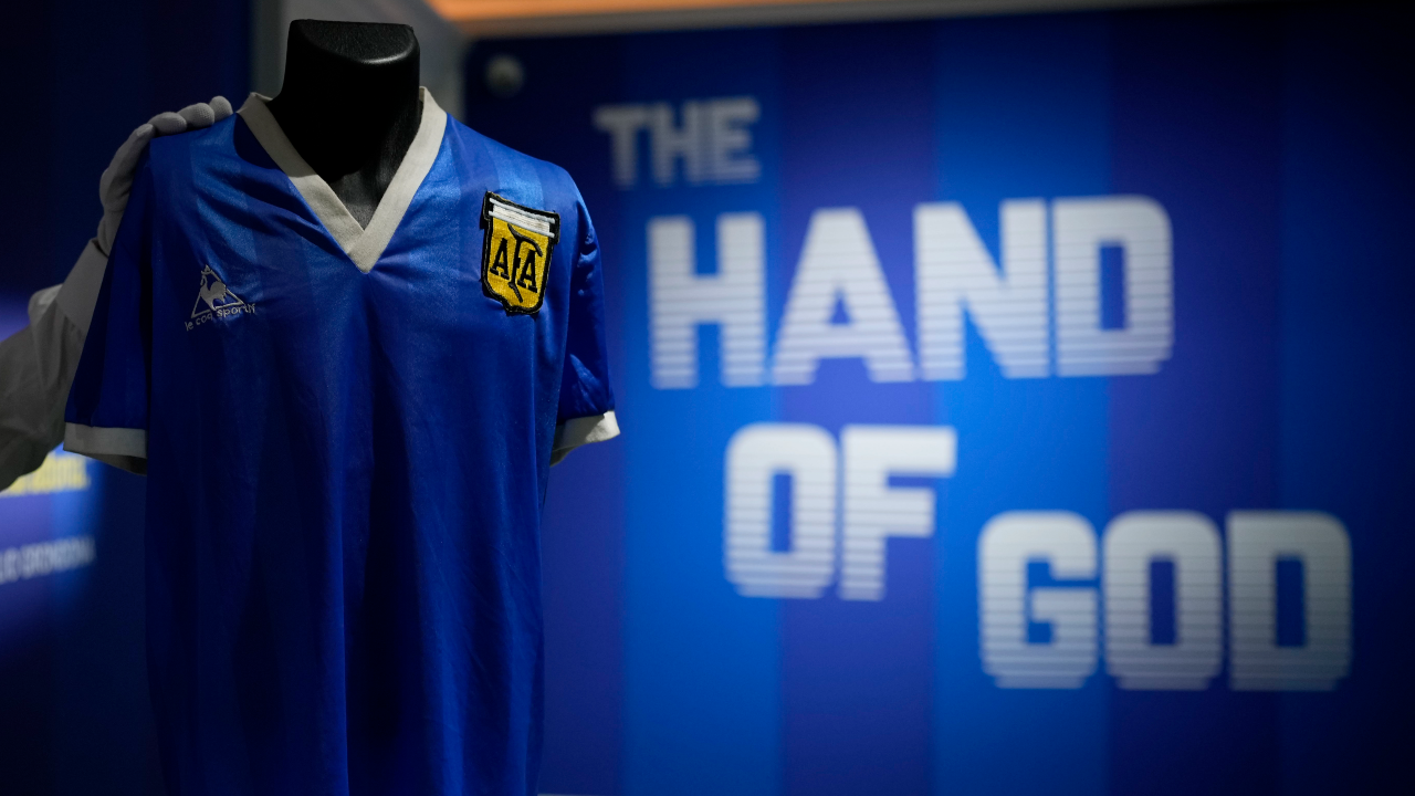 Despite Questions Around Authenticity, 'Hand of God' Shirt Sells for Record  £7M – SportsLogos.Net News