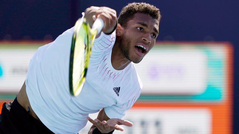 Felix Auger-Aliassime. (Wilfredo Lee/AP)