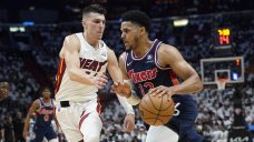 Herro&#8217;s 25 points lead Heat over Embiid-less 76ers in Game 1