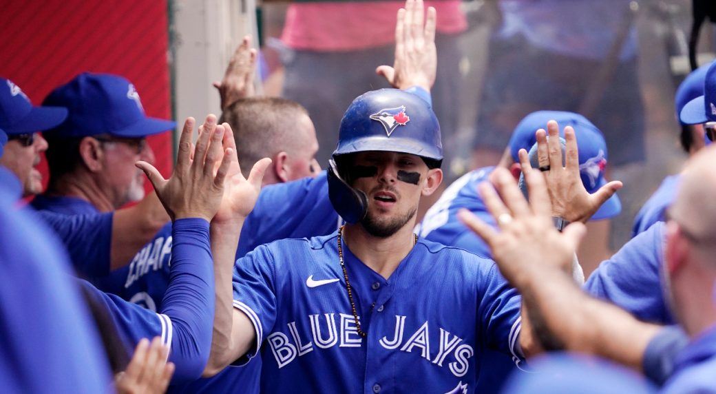 Blue Jays sweep series vs. Angels with high-scoring win