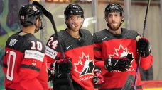 Cozens hat trick leads Canada to win over Kazakhstan at world championship