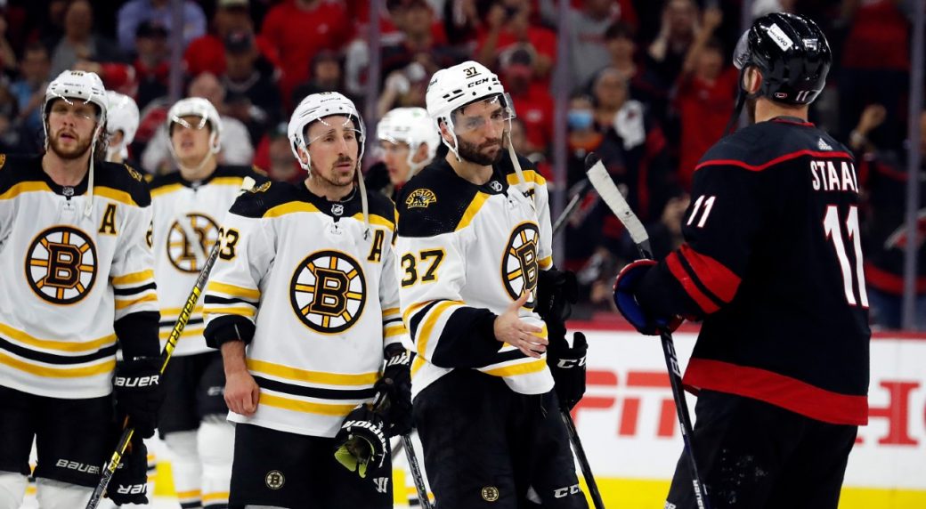 Bruins captain Patrice Bergeron sees the bright side of beginning