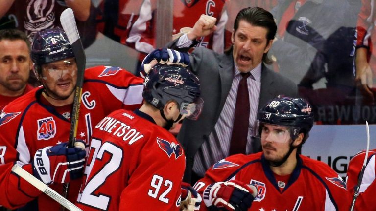 Lane Lambert, seen here during his time as an assistant coach with the Washington Capitals. (Alex Brandon/CP)