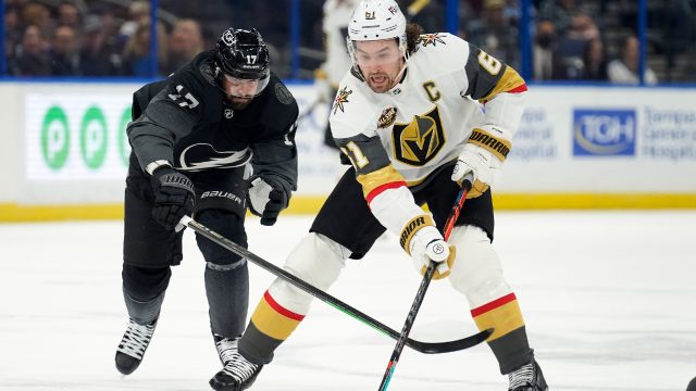 Mark Stone returns to Golden Knights practice months after back surgery