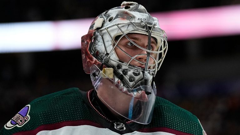 Arizona Coyotes goaltender Ivan Prosvetov has signed a one-year contract extension with the team. (Jack Dempsey/AP)