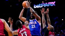 Sixers get Embiid back, beat Heat in Game 3 for first win in series