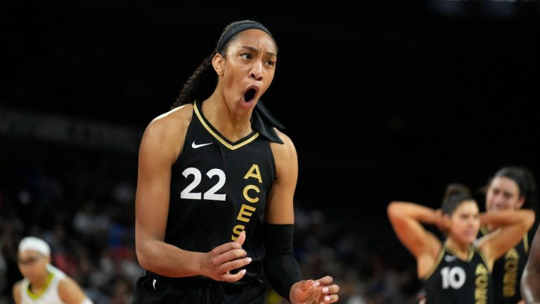 Las Vegas Aces' A'ja Wilson (John Locher/AP)