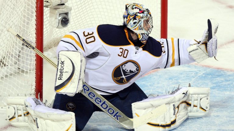 Buffalo Sabres goalie Ryan Miller will have his No. 30 retired next season. (Ryan Remiorz/CP)