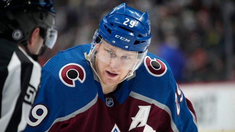 Colorado Avalanche centre Nathan MacKinnon. (David Zalubowski/AP)