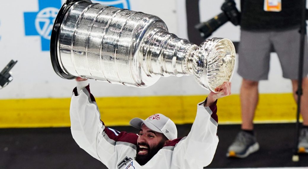 An Ecstatic Nicolas Aubé-Kubel Dropped & Dented The Stanley Cup
