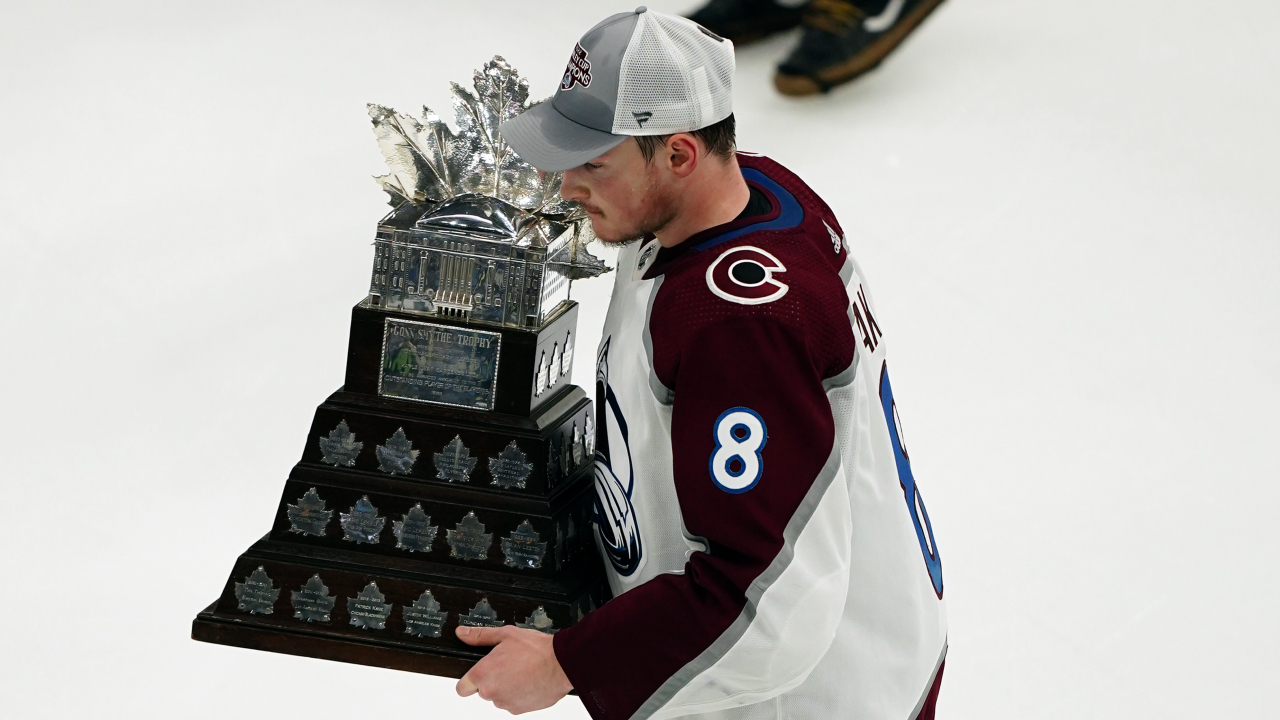 Hockey Authentic just finished up my AVS away jersey with finals patch! Do  glad I chose Makar when I sent it in because now he's the Reigning Conn  Smythe trophy winner!! :