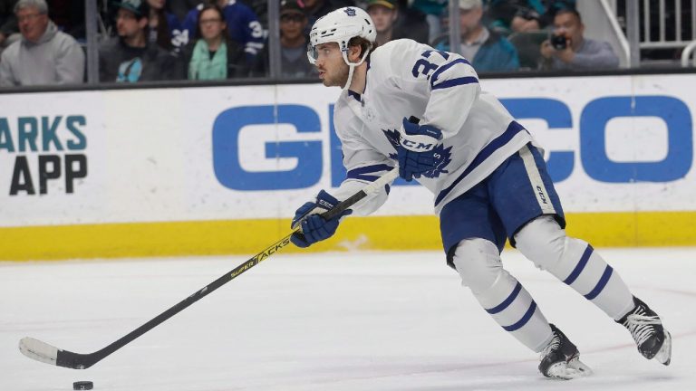 Toronto Maple Leafs defenceman Timothy Liljegren. (Jeff Chiu/AP)