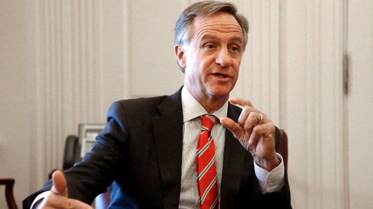 Outgoing Tennessee Gov. Bill Haslam answers questions during an interview Tuesday, Dec. 18 , 2018 in Nashville, Tenn. Haslam said he plans to take a short vacation with his wife to decide if he'll run for an open U.S. Senate seat after he leaves office Jan. 19. (Mark Humphrey/AP)