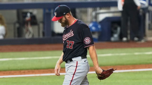 What we know about Stephen Strasburg's status after his early exit from  Nationals' win vs. Braves - The Athletic