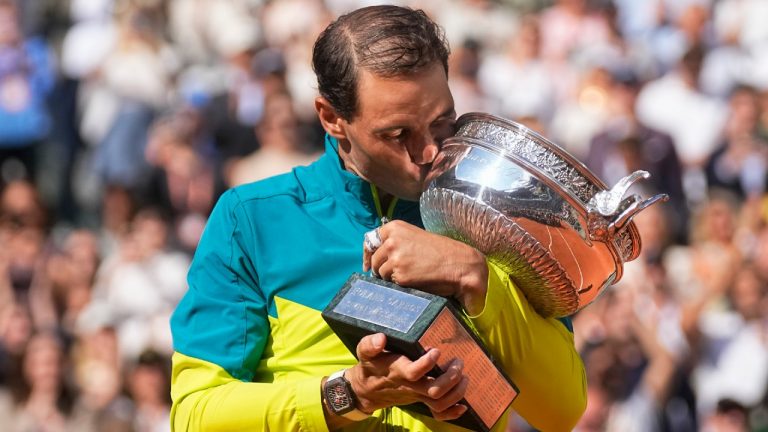 Rafael Nadal claimed his record-extending 14th French Open title on Sunday in Paris. (Michel Euler/AP)