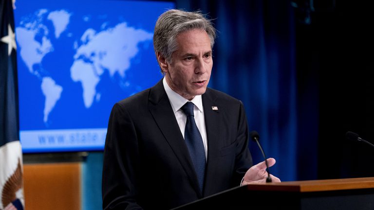 Secretary of State Antony Blinken speaks at a news conference, Wednesday, July 27, 2022 at the State Department in Washington. The Biden administration has offered a deal to Russia aimed at bringing home WNBA star Brittney Griner and another jailed American Paul Whelan. That's according to Antony Blinken, who also revealed that he had asked to speak with his Kremlin counterpart for the first time in months in hopes of expediting an answer from Russia. (Andrew Harnik/AP)