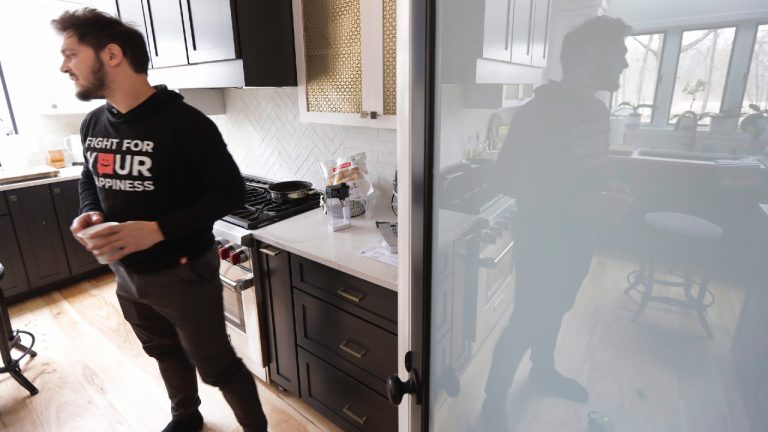 Dan Carcillo at his home in Homer Glen, Ill. on Tuesday, April 2, 2019. (Charles Rex Arbogast/AP)