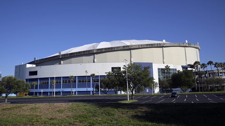 Tropicana Field is viewed after a baseball game, June 5, 2022, in St. Petersburg, Fla. (Phelan M. Ebenhack, file/AP)