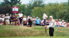 Henderson hangs on to lead at Evian Championship, shot at first major since 2016