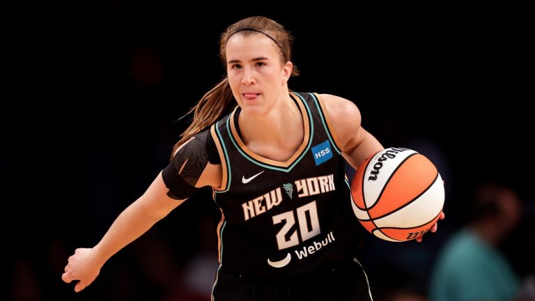 New York Liberty guard Sabrina Ionescu (20).(Adam Hunger/AP Photo File)