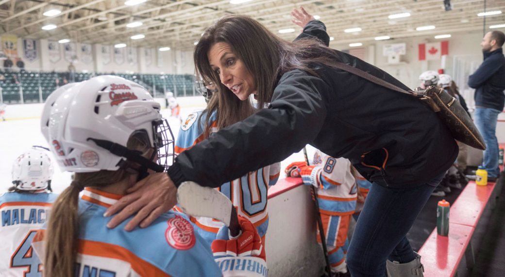 Manon Rheaume, first woman to play NHL period, starts anew with