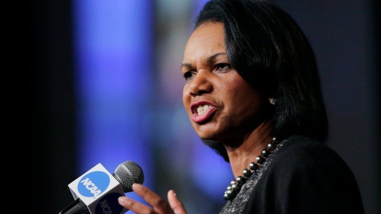 Former Secretary of State Condoleeza Rice speaks during a luncheon at the NCAA Convention, Thursday, Jan. 14, 2016, in San Antonio. (Eric Gay/AP)