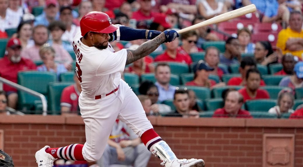 St. Louis Cardinals shortstop Edmundo Sosa (63) throws Cincinnati