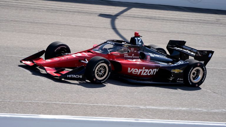 Will Power, of Australia, drives during practice for an IndyCar Series auto race. (Charlie Neibergall/AP)