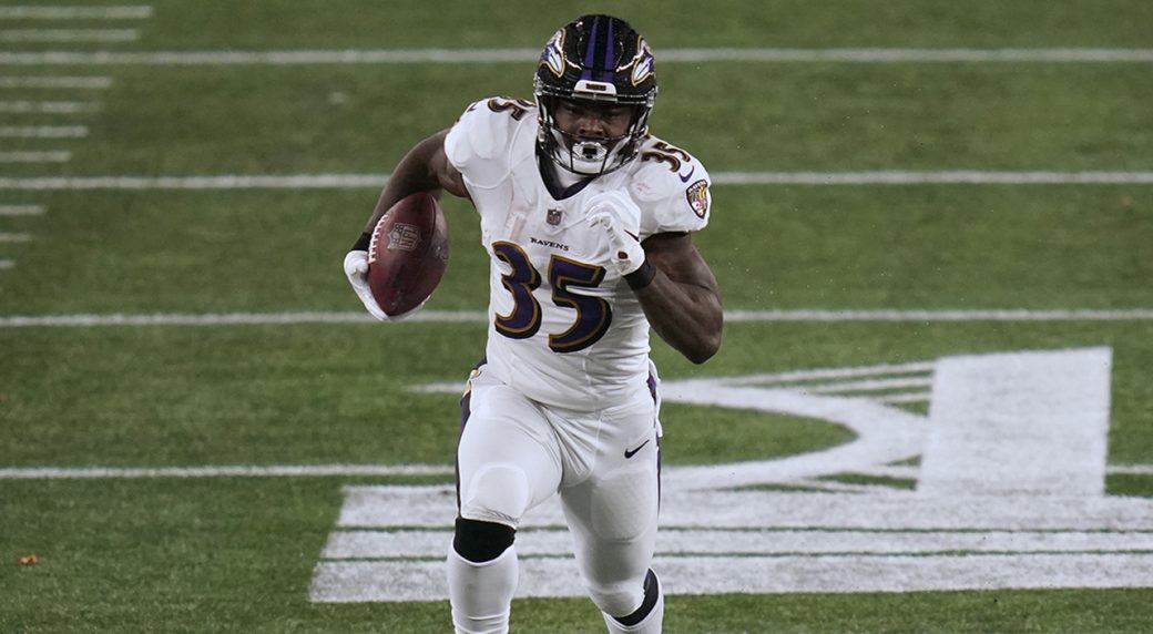 John Harbaugh discusses moving Gus Edwards to Reserve/PUP list