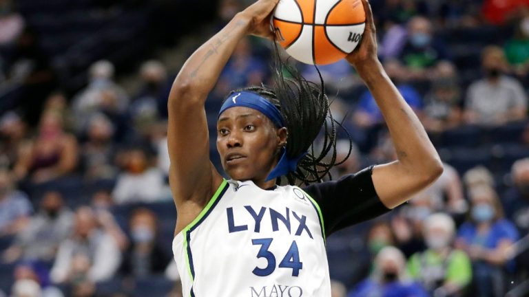 Minnesota Lynx centre Sylvia Fowles. (Andy Clayton-King/AP)