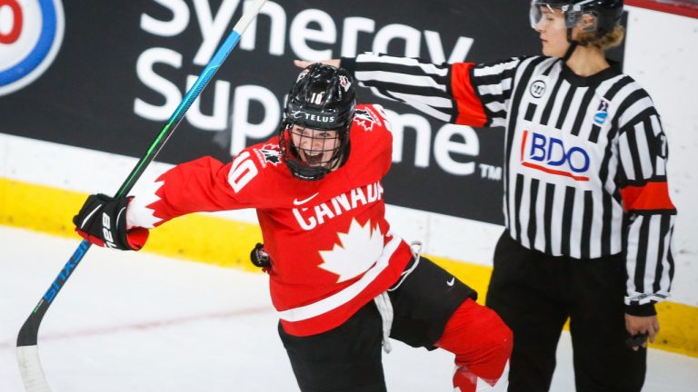 Sarah Fillier. (Jeff McIntosh/CP)